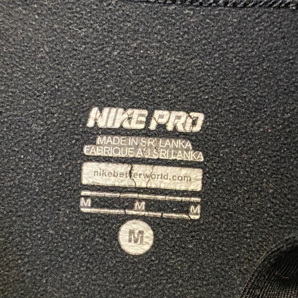 Nike Pro Livestrong Black Half Zip Pullover Athletic Running Top Women's M - Picture 3 of 7